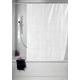 WENKO 21638100 Duschvorhang Deluxe Weiß - mit glänzenden Applikationen, waschbar, 100 % Polyester, Weiß