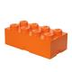 LEGO Aufbewahrungsstein, 8 Noppen, Stapelbare Aufbewahrungsbox, 12 l, orange