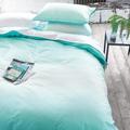 DESIGNERS GUILD D 68-3773703-601001-DG Bettbezug, Satin-Baumwolle, 140 x 200 cm, Aqua