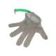 Walter – Handschuh, Edelstahl Hackmesser Größe M - grüne Leine Zentimeter