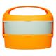 Outlook Design G. Lunchbox mit 2 separaten Behältern, mikrowellenfest, ABS, Griff aus Silikon Orange