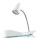 EGLO LED Klemmspot Riccio 1 aus Stahl in Weiss mit Kabelschalter, Plastik, 3 W, Chrom