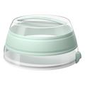 Emsa 514567 Faltbarer Partybutler mit Haube, Höhe 15.5 cm, Ø 33 cm, Mint/Transparent, myBAKERY