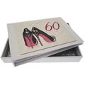 WHITE COTTON CARDS Erinnerungsalbum für 60. Geburtstag Schuhe 2 Kleine Album