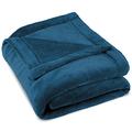 CelinaTex Montreal Kuscheldecke, Mikrofaser Decke Coral Fleece, XXL Wohndecke blau, 220 x 240 cm 5000088