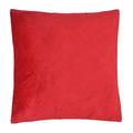 Home Maison Kissen, Motiv 09416-0-AL Fleece Laserschnitt Technik, 45 x 45 cm, Paprika