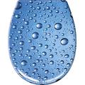 Kleine Wolke 1829769075 WC-Sitz Bubble, 37 x 45 cm, Marineblau