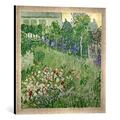 Gerahmtes Bild von Vincent van Gogh Daubigny's garden, 1890", Kunstdruck im hochwertigen handgefertigten Bilder-Rahmen, 50x50 cm, Silber raya