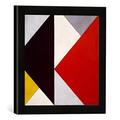 Gerahmtes Bild von Theo Van Doesburg Counter-Composition XIII, Kunstdruck im hochwertigen handgefertigten Bilder-Rahmen, 30x30 cm, Schwarz matt