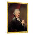 Gerahmtes Bild von Thomas Hardy "Joseph Haydn / Hardy", Kunstdruck im hochwertigen handgefertigten Bilder-Rahmen, 70x100 cm, Gold raya