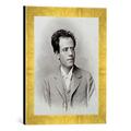 Gerahmtes Bild von Unbekannt Portrait photograph of Gustav Mahler, Kunstdruck im hochwertigen handgefertigten Bilder-Rahmen, 30x40 cm, Gold raya
