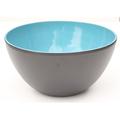 Amazing Cookware Terrakotta-Schale, Keramik, matt schwarz/blau, 28 x 28 x 14 cm