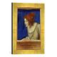 Gerahmtes Bild von Franz Von Stuck Tilla Durieux als Circe/F.v.Stuck, Kunstdruck im hochwertigen handgefertigten Bilder-Rahmen, 30x40 cm, Gold raya