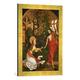 Gerahmtes Bild von Martin Schongauer Noli me tangere, Kunstdruck im hochwertigen handgefertigten Bilder-Rahmen, 40x60 cm, Gold raya