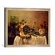 Gerahmtes Bild von Willem Claesz. Heda Still Life with Fruit Pie, 1635", Kunstdruck im hochwertigen handgefertigten Bilder-Rahmen, 60x40 cm, Silber raya