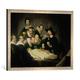 Gerahmtes Bild von Harmensz van Rijn Rembrandt "The Anatomy Lesson of Dr. Nicolaes Tulp, 1632", Kunstdruck im hochwertigen handgefertigten Bilder-Rahmen, 70x50 cm, Silber raya