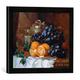 Gerahmtes Bild von Eloise Harriet Stannard "A Christmas Still Life", Kunstdruck im hochwertigen handgefertigten Bilder-Rahmen, 40x30 cm, Schwarz matt