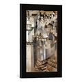 Gerahmtes Bild von Kasimir Sewerinowitsch Malewitsch Leben im Grand Hotel, Kunstdruck im hochwertigen handgefertigten Bilder-Rahmen, 30x40 cm, Schwarz matt