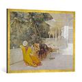 Gerahmtes Bild von Edwin Lord Weeks "The Princess of Bengal, c.1889", Kunstdruck im hochwertigen handgefertigten Bilder-Rahmen, 100x70 cm, Gold raya