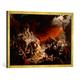 Gerahmtes Bild von AKG AnonymousDer letzte Tag von Pompeji (von K. Brüll, Kunstdruck im hochwertigen handgefertigten Bilder-Rahmen, 80x60 cm, Gold raya