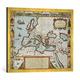 Gerahmtes Bild von Unbekannt A Map of the New Roman Empire, c.1610 by John Speed (1552-1629), Kunstdruck im hochwertigen handgefertigten Bilder-Rahmen, 80x60 cm, Gold raya