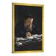 Gerahmtes Bild von Nikolaj Nikolajewitsch Ge "Leo Tolstoi / Gem.v.N.Gay", Kunstdruck im hochwertigen handgefertigten Bilder-Rahmen, 70x100 cm, Gold raya