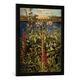 Gerahmtes Bild von Akseli Gallen-Kallela Wilde Angelika, Kunstdruck im hochwertigen handgefertigten Bilder-Rahmen, 50x70 cm, Schwarz matt