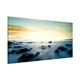 Apalis 108839 Magnettafel Sonnenuntergang über Dem Ozean Memoboard Design Quer Metall Magnet Pinnwand Motiv Wand Stahl Küche Büro, 37 x 78 cm