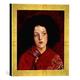 Gerahmtes Bild von Ford Madox Brown F.M.Brown, Das irische Mädchen, Kunstdruck im hochwertigen handgefertigten Bilder-Rahmen, 30x30 cm, Gold raya
