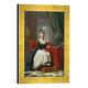 Gerahmtes Bild von Élisabeth-Louise Vigée-Lébrun Marie-Antoinette de Lorraine-Habsbourg, reine de France, Kunstdruck im hochwertigen handgefertigten Bilder-Rahmen, 30x40 cm, Gold raya