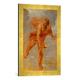 Gerahmtes Bild von Peter Paul Rubens Prometheus bringt das Feuer zur Erde, Kunstdruck im hochwertigen handgefertigten Bilder-Rahmen, 40x60 cm, Gold raya