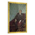 Gerahmtes Bild von Richard Gerstl "Schoenberg,A./Portrait/Gem. R.Gerstl", Kunstdruck im hochwertigen handgefertigten Bilder-Rahmen, 70x100 cm, Gold raya