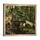 Gerahmtes Bild von Paul Cézanne Le pont de Maincy, près de Melun, Kunstdruck im hochwertigen handgefertigten Bilder-Rahmen, 70x50 cm, Silber raya