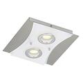 LED Deckenleuchte, Deckenlampe, LED Modul, 2 x 5 Watt, 400 Lumen, inkl. Diffusor, matt-nickel