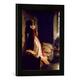 Gerahmtes Bild von Konstantin Dmitrievich Flavitsky Princess Tarakanova, 1864", Kunstdruck im hochwertigen handgefertigten Bilder-Rahmen, 30x40 cm, Schwarz matt