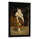 Gerahmtes Bild von Edouard Manet Lola de Valence - Lola Melea, die spanische Tänzerin, Kunstdruck im hochwertigen handgefertigten Bilder-Rahmen, 50x70 cm, Schwarz matt