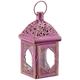 GREEN TREE CANDLE 8901310004530 Lantern Oriental schicke 22 cm, rosa/Gold