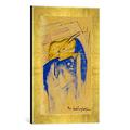 Gerahmtes Bild von Franz MarcDer Traumfelsen. 1913. Auf Postkarte an Else Lasker-Schüler, Kunstdruck im hochwertigen handgefertigten Bilder-Rahmen, 30x40 cm, Gold Raya