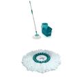 Leifheit 52019 Clean Twist System Mop Set + Leifheit 52020 Ersatzkopf Clean Twist Mop Microfaser