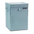 Brabantia Stapelbare 35 Liter Mint Wäschebox, Stoff, 37 x 32 x 44.5 cm