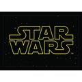 Star Wars SWD-78 Fußmatte, Poyamid, 50 x 70 x 0,4 cm, schwarz/gelb