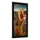 Gerahmtes Bild von Hans Memling "Die Auferstehung Christi. Rechte Tafel von einem Hausflügelaltar", Kunstdruck im hochwertigen handgefertigten Bilder-Rahmen, 50x100 cm, Schwarz matt