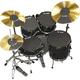 Vic Firth 22 Inch Fusion Drum and Cymbal Mute Pad Set: 10”, 12”, 14”(x2), 22" Drum Pads Plus Hi-hat and 2 x Cymbal Pads