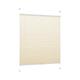 DecoProfi Plissee Stoff Creme 65 x 220 x 2 cm