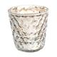 Insideretail 700452-10-48 Wedding Tea Light Holders: Mercury Glass, Bubble - with Distressed Foil, 7cm, Set of 48 Glas 45 x 45 x 10 cm, Silber