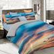 Italian Bed Linen Bettwäsche mit Digitaldruck, Gesamt-Abdeckung auf Bettbezug und Kissenbezügen, Doppelbettgröße, 100% Baumwolle 250x200x1 cm Multicolore (Sec08)