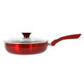 Menastyl Kochen 8012775.0 Flashy Schmorpfanne Aluminium Rot für Alle Herde, Durchmesser 24 cm für Alle Herde,