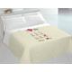 Italian Bed Linen 8058575009340 Sommerdecke mit Druck in Digital, I love Life, mehrfarbig, 100% Baumwolle, Doppelbett, 260 x 270 x 1 cm