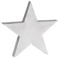 Wohnling Deko Stern Tischdekoration Stars aus Aluminium silber