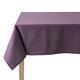 COUCKE Tischdecke Rechteck Uni Aubergine Baumwolle 150 x 190 cm